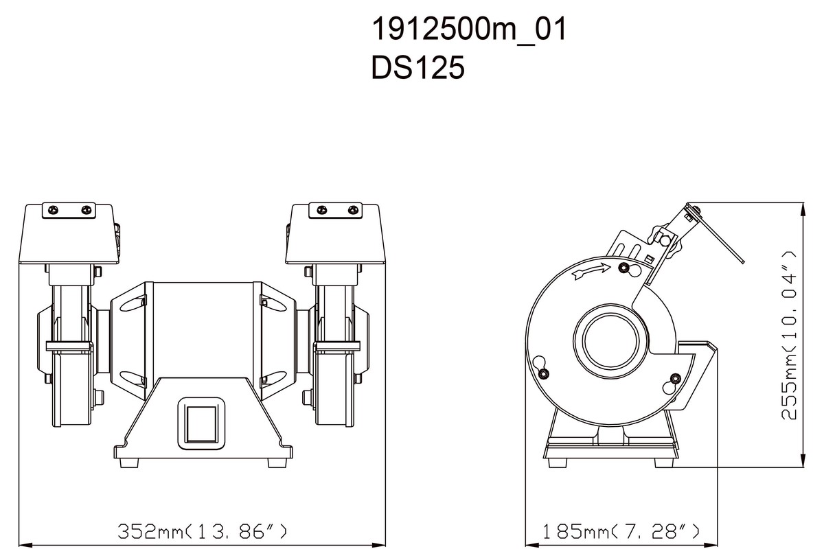 سنگ رومیزی متابو metabo مدل DS125