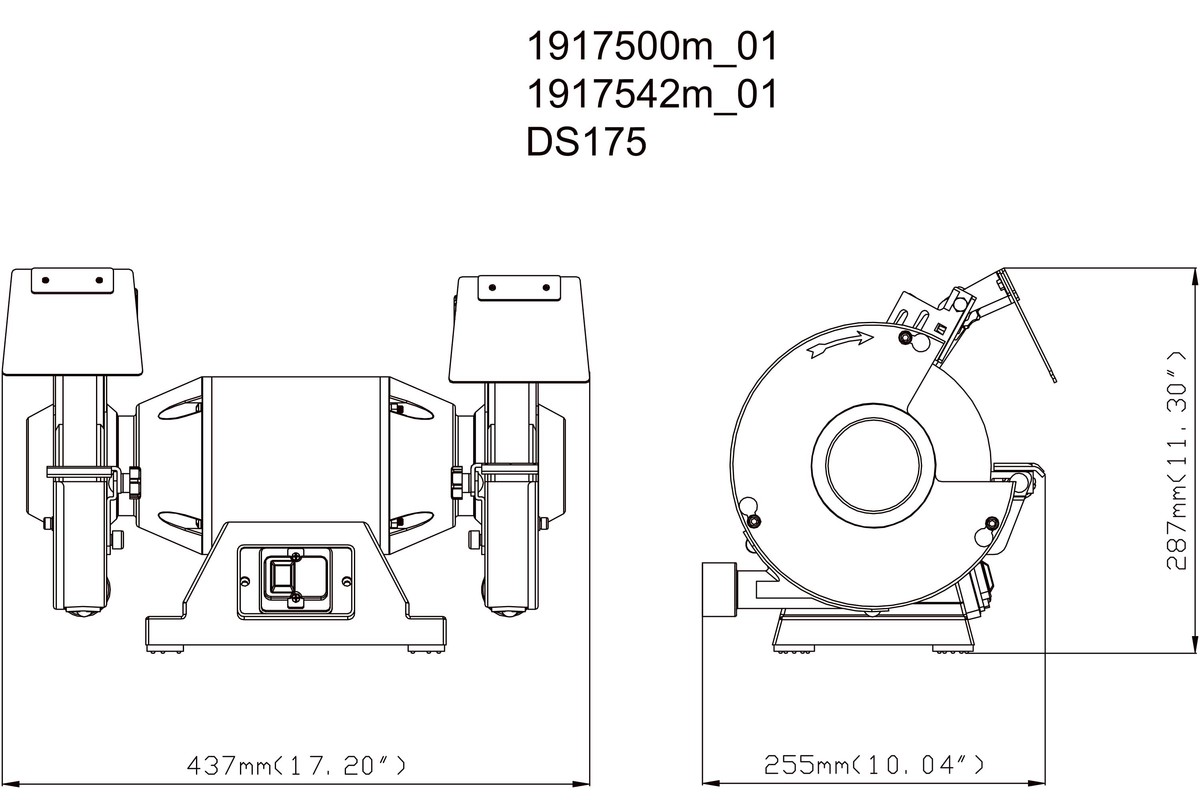 سنگ رومیزی متابو metabo مدل DS175