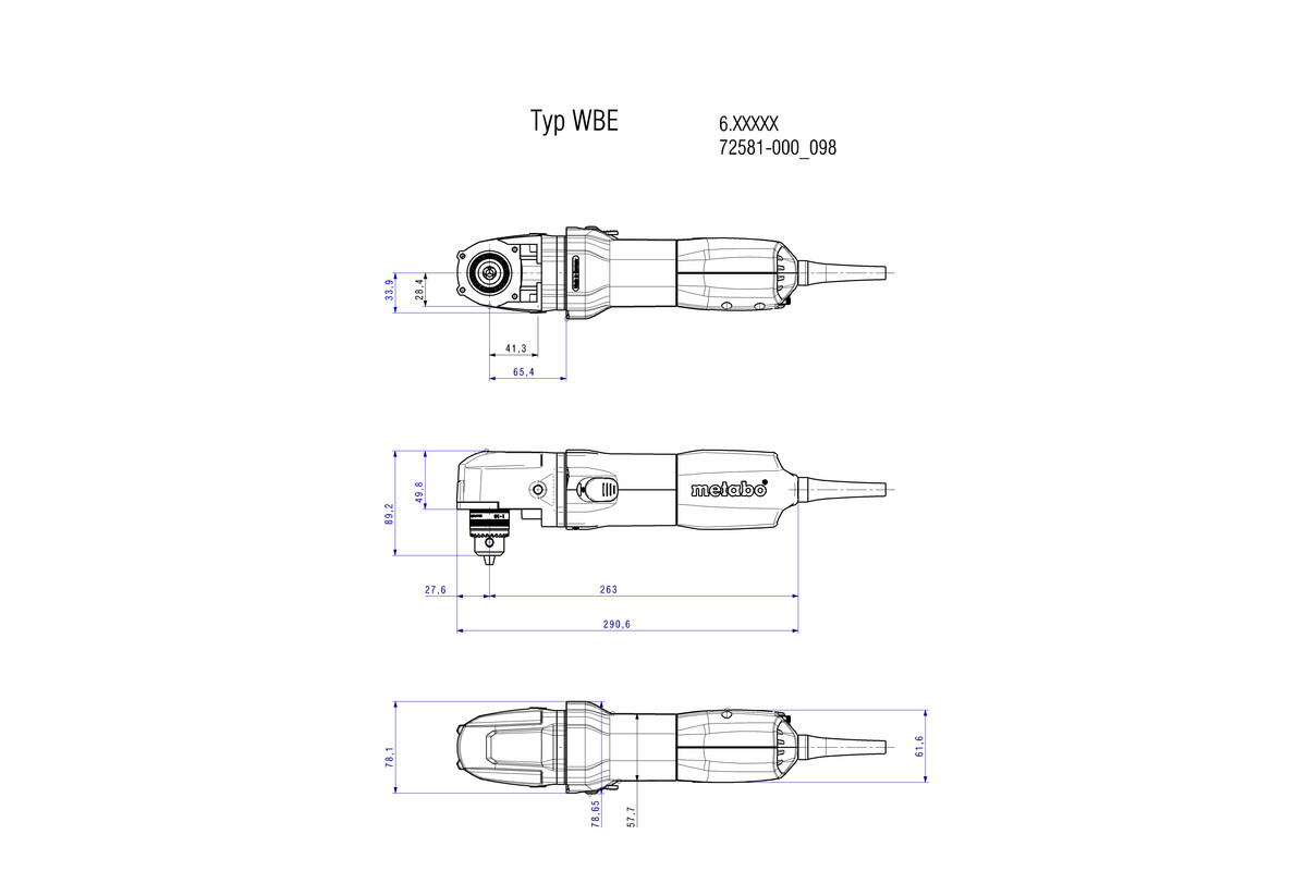 دریل سرکج متابو metabo مدل WBE 700